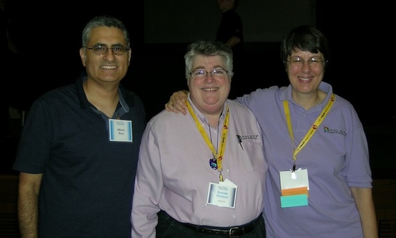 Alberto Roca, NOGLSTP Chair Rochelle Diamond, and NOGLSTP Treasurer Barbara Belmont.